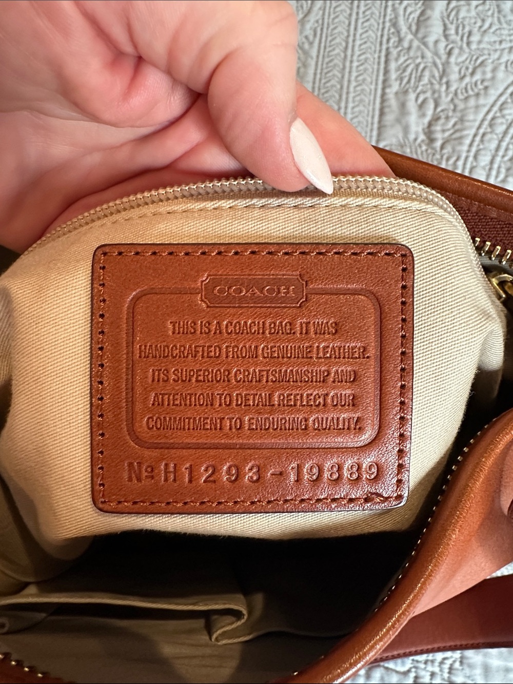 VTG Coach 2012 Legacy Leather Duffle Bag #19889 Cognac Excellent Condition - Picture 12 of 15